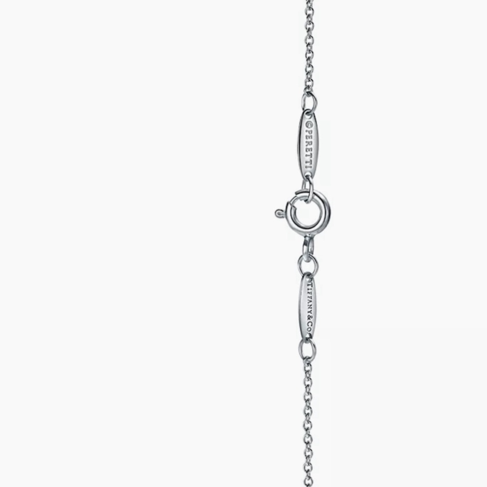 Tiffany & Co. Silver j initial Loop Necklace - Picture 3 of 6